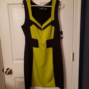 Lime and Black Guess Cocktail Dress